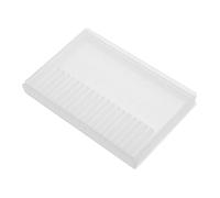 TOGEVAL Nail Drill Bits Organizer Case with 20 Slots, Compact Portable Plastic Storage Box for Manicure Polishing Heads, Dustproof Nail Bit Holder Suitable for Salon and Home Use