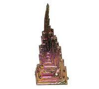 TOGEVAL Natural Bismuth Metal Crystal Mineral Specimen Decorative Gemstone Teaching Prop for Home and Science Education