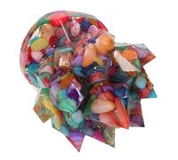TOGEVAL Natural Crystal Cluster Ornament for Office Decor Elegant Energy Purifier Stone Sculpture with Irregular Shape for Home Desk Table Display Unique Potted Plant Accent
