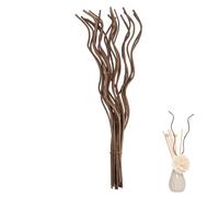 TOGEVAL Natural Rattan Diffuser Sticks Replacement 40pcs Wavy Aroma Diffuser Reeds for Essential Oil Home Fragrance Bedroom Bathroom Scent Refill