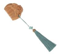 TOGEVAL Natural Sandalwood Hair Comb Hand Carved Wide Tooth Wooden Comb for Women Ergonomic Portable Hair Brush Friends and Family