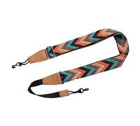 TOGEVAL No Drill Ukulele Strap for 21 23 26 Inch, Jacquard Woven Double j Hook Shoulder Belt, Universal Ukulele Accessory for Soprano Concert and Tenor Use