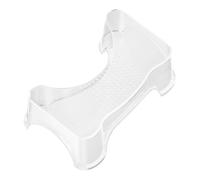 TOGEVAL Non-Slip Toilet Foot Stool for Adults and Bathroom Step Stool for Squatting Potty Training and Independent Toilet Use Transparent High-Rise Design
