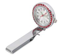 TOGEVAL Nurses Pocket Watch with Luminous Hands Durable Medical Hanging Watch for Healthcare Professionals Classic Silver Design for Easy Tracking