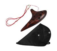 TOGEVAL Ocarina Alto Instrument c Key Ceramic Clay Flute Precision Tuning Enchanting Sound for Beginners and Professionals for Various Music Styles