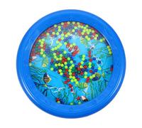 TOGEVAL Ocean Drum Beads Drum Blue Early Education Instrument Multi-functional Ocean Sound Effect Toy for Babies and Boys and Girls