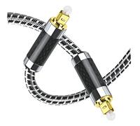 TOGEVAL Optical Audio Cable Male to Male Digital Optical Cord with Pure Copper Gold Plated Connectors for Tv Soundbar Home Theater Dvd Player Flexible Wire