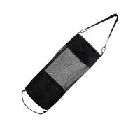 TOGEVAL Outdoor Camping Waste Bag with Drawstring Windproof Portable Trash Pouch for Boats and Ships Black Mesh Design for Secure Garbage Storage and Easy Cleaning
