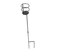 TOGEVAL Outdoor Iron Bottle Holder Stand for Picnic BBQ Spice Rack Organizer Hollow-Out Design for Balcony Garden Beach Camping Parties Stable Floor Stand for Cup and Bottle Storage