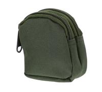 TOGEVAL Outdoor Waist Bag Nylon Utility Pouch with Zipper Pocket for Sports Hiking Running in Army Green Compact Mini Fanny Pack for Essentials Storage