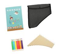 TOGEVAL Pan Flute Key Beginner Practice Musical Instrument Portable Panpipe for Learning