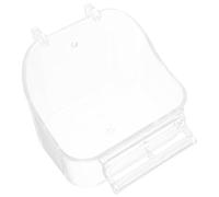 TOGEVAL Parrot Bath Box Bird Bath for Cage Multi-function Bird Shower Tub and Food Container Cage Accessory Suitable for Budgies