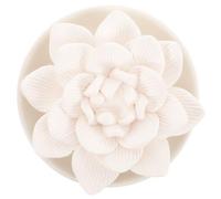 TOGEVAL Passive Diffuser Stone for Essential Oils Lotus Shape Plaster Material Aromatherapy for Bathroom Bedroom Car Home Use