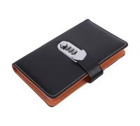 TOGEVAL Password-Locked Savings Account Book Safe Combination Lock Wallet Password Book Small Lockable for Cash Savings Challenges Use as Motivating Way to Save Money in Daily Life