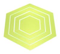 TOGEVAL Patchwork Hexagon Acrylic Quilting Rulers 4 Pieces Clear Templates Suitable for Professional and DIY Sewing
