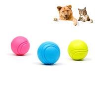 TOGEVAL Pet Chew Tennis Ball Toys 4.5cm Size Fun Dogs' Health and Obedience Training Random