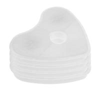 TOGEVAL Pet Fountain Filter Replacement 4pcs Heart-shaped Activated Carbon and Ion Filter Cartridge for Cat Water Fountain Compatible with Automatic Pet Drinkers