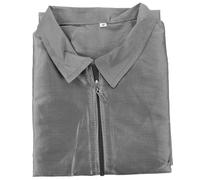 TOGEVAL Pet Grooming Uniform Jacket Stylist Apron for Women Sleeve Hairdresser Comfortable Pet Grooming Clothes Grey