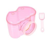 TOGEVAL Pet Hamster Bathtub Acrylic Sand Bath Container Breathable for Easy Observation Cleaning Compact Pet Bathroom Accessory for Hamsters and Animals
