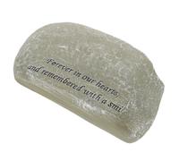 TOGEVAL Pet Memorial Tombstone with Carved Encouragement Words Weather-resistant Resin Grave Marker for Dog and Cat Outdoor Garden Headstone for Lasting Tribute and Remembrance