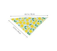 TOGEVAL Pet Scarf Collar for Dogs and Cats Bandana Kerchief Stylish and Charming Accessory for Daily Use and Parties S Lemon Color