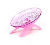 TOGEVAL Pet Silent Wheel Toy for Hamsters Safe Design for Exercise Fun Detachable Shaft for Easy Cleaning Random Color Flying Saucer Exercise Wheel