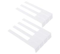 TOGEVAL Piano Key Repairing Tools 2pcs White Piano Keytop Repair Accessories for Korean Keyboard Supplies Instrument Parts