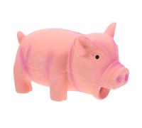 TOGEVAL Pig Shaped Squeaky Dog Chew Toy for Teething Puppies and Safe Material for Dogs Interactive Plaything to Relieve Teething Pain and Promote Healthy Growth