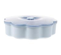 TOGEVAL Plastic and Your Clean Keeping for Guests Desktop Sharing Snack Box 5-slot Compartments Lid, Lightweight Storage Container Food Snacks and Nuts