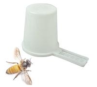 TOGEVAL Plastic Beehive Feeder Entrance for Beekeeping Honey Feeder Cup for Larvae Water Supply Easy to Use Reducing Water Collecting Bee Deaths