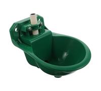 TOGEVAL Plastic Waterer Bowl Goat Feeder Automatic Sheep Water Fountain Drinking Water Bowl Green