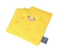 TOGEVAL Plush Cheese Snuffle Pad Dog Sniffing Mat Bite-resistant Foraging with Squeaky Design for Puppy Training and Stress Relief Interactive Pet Snuffle Mat for Indoor Play and Treat