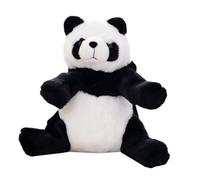TOGEVAL Plush Panda Backpack with Comfortable Pp Cotton Material for Kids Large Capacity Adorable Black and White Animal Plush Toy Storage Bag for School Or Travel