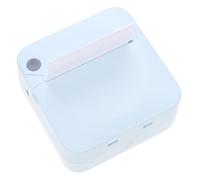 TOGEVAL Pocket Thermal Label Printer Portable Inkless Label Maker for Home Office Use Blue Compact Barcode Photo Printing Machine