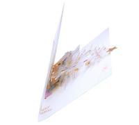 TOGEVAL Pop Up Christmas Tree Greeting Card Decorative Holiday Card for Festive Parties Unique Crystal Design for Family Friends Seasonal Wishes