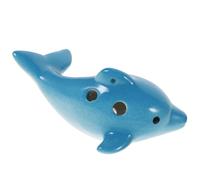 TOGEVAL Portable 6-hole Ceramic Dolphin Ocarina Music Instrument and Powerful Sound for Kids and Adults Beginner Wind Instrument Learning Toy