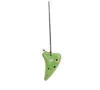 TOGEVAL Portable 6-hole Ocarina Instrument for Beginners and Boys and Girls Mini Green Ocarina Introductory Music Gift
