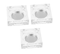 TOGEVAL Portable 6pcs Eyeshadow and Blusher Containers, Refillable Round Compact Trays Aluminum Pans, Travel Makeup Storage Case for Home and On-the-go Use