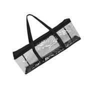 TOGEVAL Portable Book Storage Bag with Handles, Dual-Zipper CD DVD Organizer Case for Media, Video Games, and Document Carrying, Multipurpose Moving Tote for Travel and Home Storage