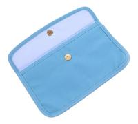 TOGEVAL Portable Face Storage Organizer Pouch, Sky Blue Multipurpose Storage Bag with Zippered Closure, Travel Cosmetic Case for Skincare and Face Cover