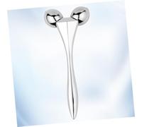 TOGEVAL Portable Facial Massage Roller Silver Anti-Aging Skin Care Tool for Face and Eye Sculpting Lightweight Design for Men and Women Home Salon Use