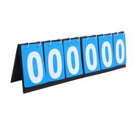 TOGEVAL Portable Flip Scoreboard Multi Function Sports Scorekeeper for Basketball Table Tennis Volleyball Cloth and Metal Design with Clear Digital Printing Easy Page Turning and Practical