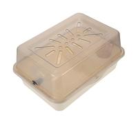 TOGEVAL Portable Hamster Cage Small Animal Travel Carrier Lightweight Plastic Pet Habitat with Ventilation for Outdoor Trips and Home Use Suitable for Mice Bunny and Hamsters