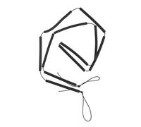 TOGEVAL Portable High Jump Bungee Cord Training Equipment with Foam Bar for Athletes and Beginners Lightweight Outdoor Sports Safety Rope for Track Practice Latex and Polyester Material