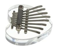 TOGEVAL Portable Key Mini Finger Piano Kalimba Musical Instrument for Beginners and Easy to Play Thumb Piano with Crystal Heart Design Christmas Valentines Day Birthdays
