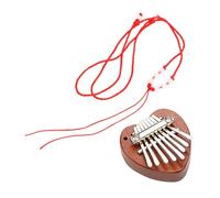 TOGEVAL Portable Keys Kalimba Thumb Piano Heart-shaped Mini Finger Piano Lightweight Wooden Musical Instrument for Beginners and Adults Easy to Play