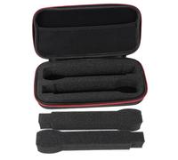 TOGEVAL Portable Microphone Protector Storage Box with Shockproof Soft Interior Sturdy Design for Travel and Home Use Black Microphone Holder Bag for USB Cable and Accessories