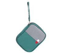 TOGEVAL Portable Mini Kit Bag Oxford Cloth Medical Organizer with Opening for Hiking Outdoor Activities Household Emergency Storage Pouch Tear Resistant and Dustproof Green Small