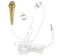 TOGEVAL Portable Mini Vocal Microphone, Tiny Plastic Mic for Recording, No External Power Required, Easy to Operate, for Podcasting and Live Streaming