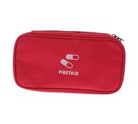 TOGEVAL Portable Oxford Emergency Medical Pouch Lightweight Trauma Bag for Home Outdoor Travel Survival Kit with Wear Resistant Design and Classic Cross Pattern in Red